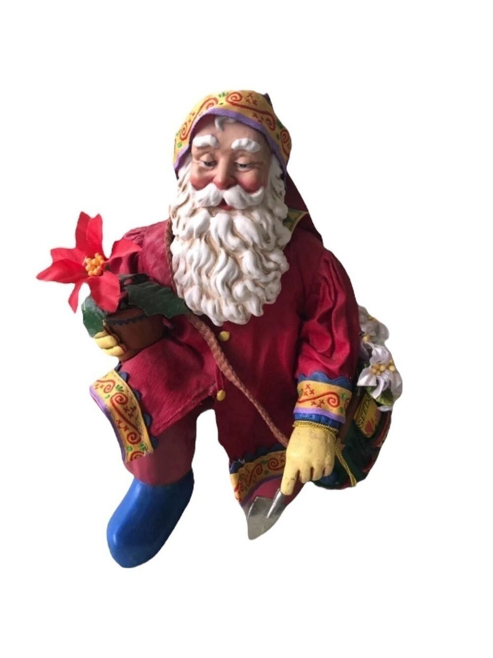 Clothique Possible Dreams Yuletide Gardener Santa 1997 Judith Ann Griffith 15059